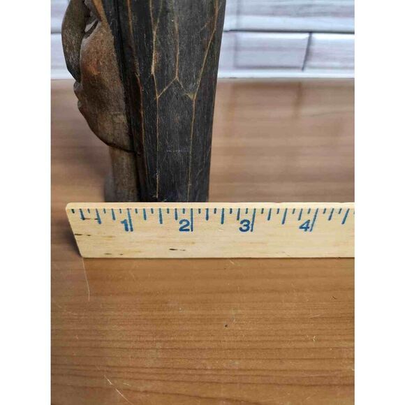 Woman Jamaican Hand Carved Statue Sculpture #A65 - Picture 6 of 8